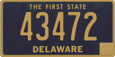 DE license plate 43472