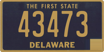 DE license plate 43473