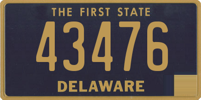 DE license plate 43476