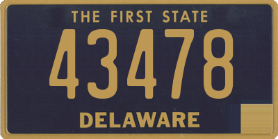 DE license plate 43478