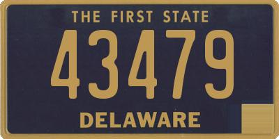 DE license plate 43479