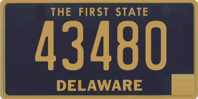 DE license plate 43480