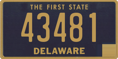 DE license plate 43481