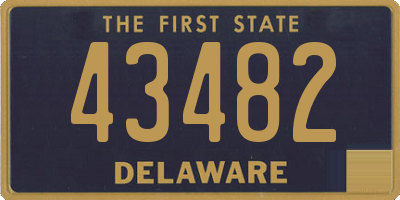 DE license plate 43482