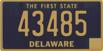 DE license plate 43485