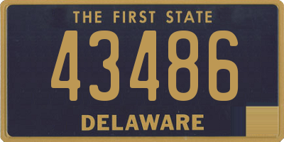 DE license plate 43486