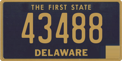 DE license plate 43488