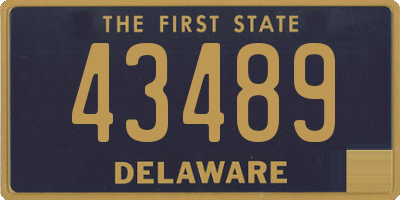 DE license plate 43489