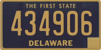 DE license plate 434906