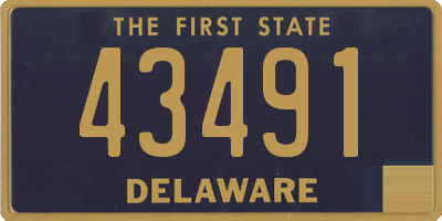 DE license plate 43491