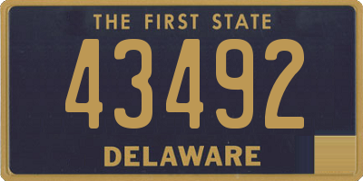 DE license plate 43492