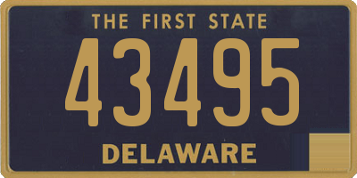 DE license plate 43495