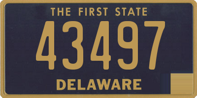 DE license plate 43497