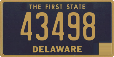 DE license plate 43498