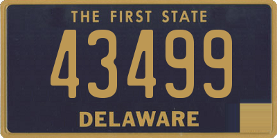 DE license plate 43499