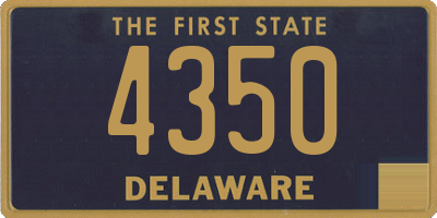 DE license plate 4350
