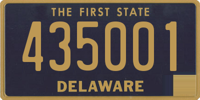 DE license plate 435001