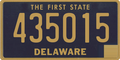 DE license plate 435015