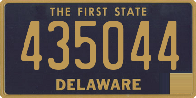 DE license plate 435044