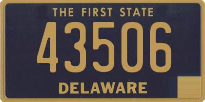 DE license plate 43506