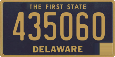 DE license plate 435060