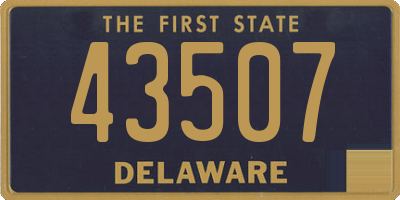 DE license plate 43507