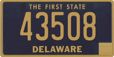 DE license plate 43508