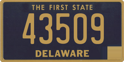 DE license plate 43509