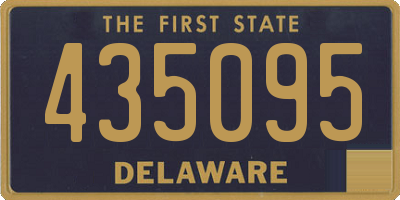 DE license plate 435095