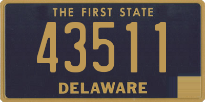 DE license plate 43511