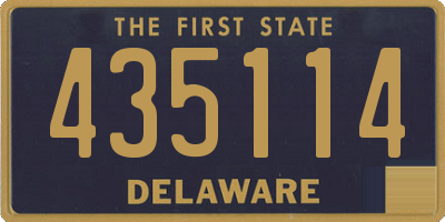 DE license plate 435114