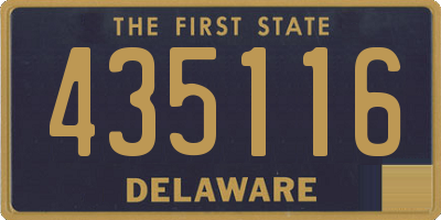 DE license plate 435116