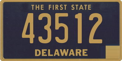 DE license plate 43512