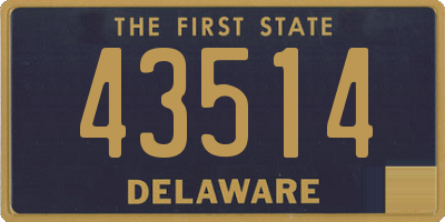 DE license plate 43514