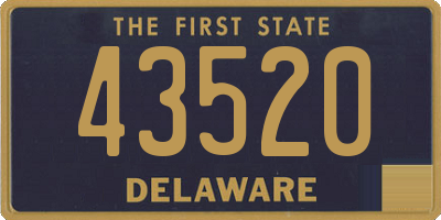 DE license plate 43520