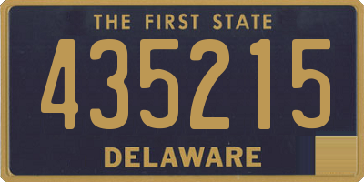 DE license plate 435215