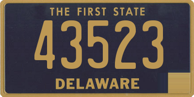 DE license plate 43523