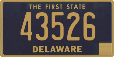 DE license plate 43526