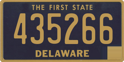 DE license plate 435266