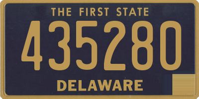 DE license plate 435280