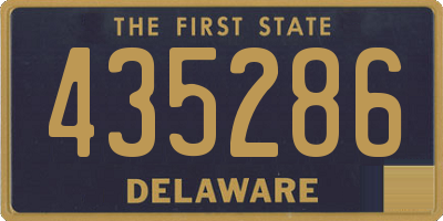 DE license plate 435286