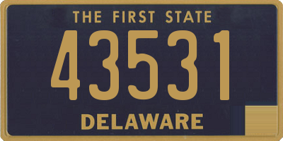 DE license plate 43531