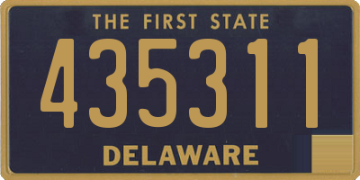 DE license plate 435311