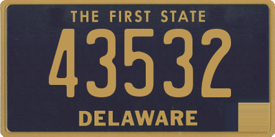 DE license plate 43532