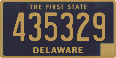 DE license plate 435329