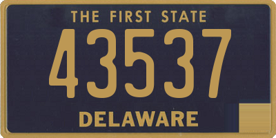 DE license plate 43537