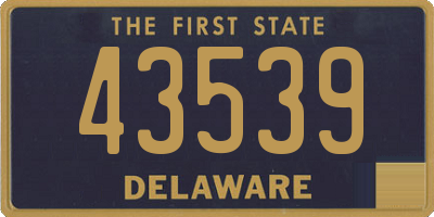 DE license plate 43539