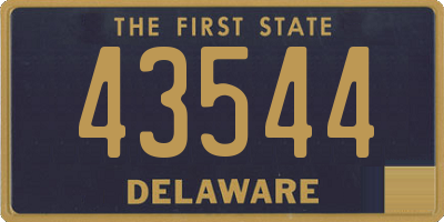 DE license plate 43544