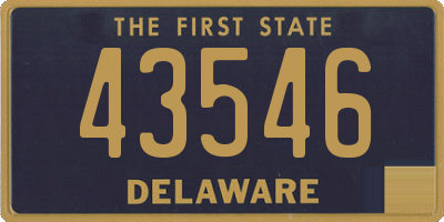 DE license plate 43546