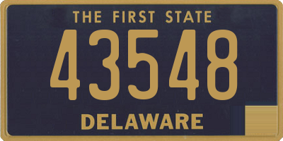 DE license plate 43548